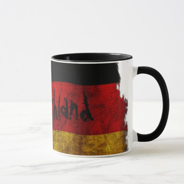 Deutsch Flagge - Vintage... Mug (Right)