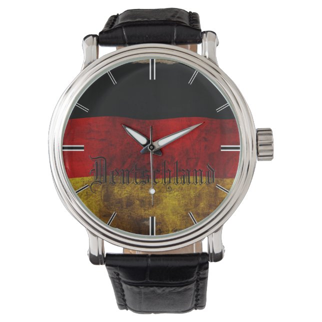 Deutsch Flagge - Vintage... Watch (Front)