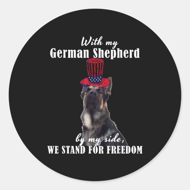 Deutsch Funny American German Dogs Quotes Germany  Classic Round Sticker (Front)