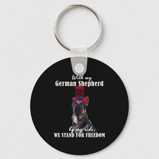 Deutsch Funny American German Dogs Quotes Germany  Key Ring (Front)