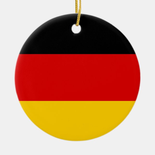 Deutsche Bundesflagge Ceramic Tree Decoration (Front)