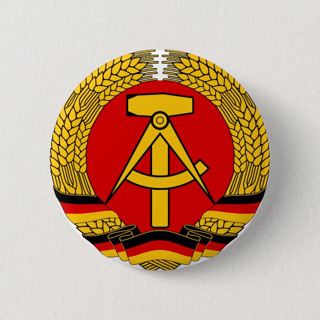 Deutsche Demokratische Republik 6 Cm Round Badge (Front)