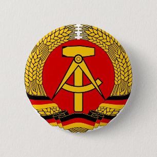 Deutsche Demokratische Republik 6 Cm Round Badge