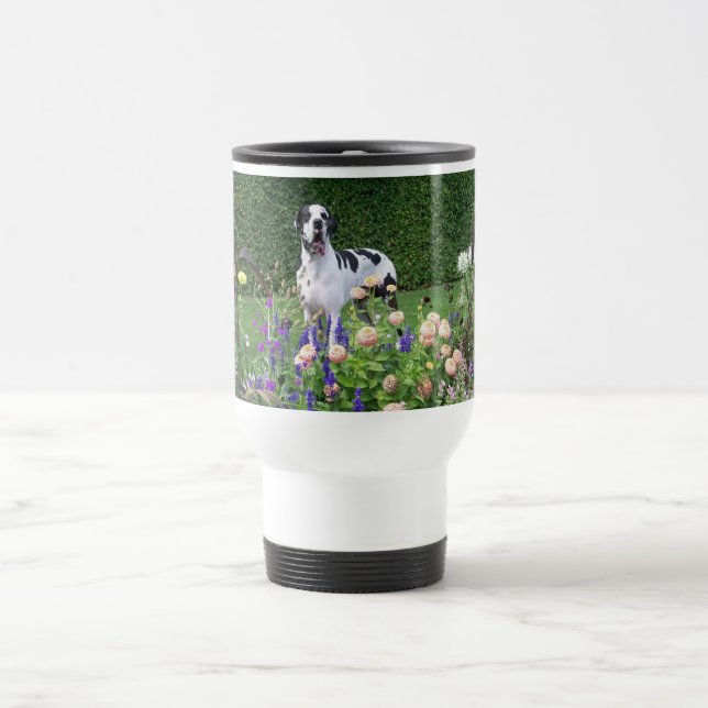 Deutsche Dogge, Great Dane, Dogs, Dogue Allemand Travel Mug (Center)