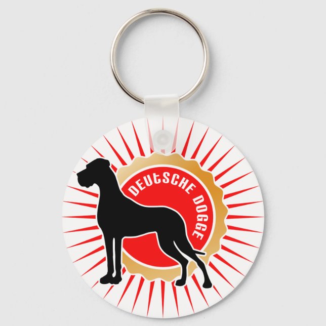 Deutsche Doggen german text Key Ring (Front)