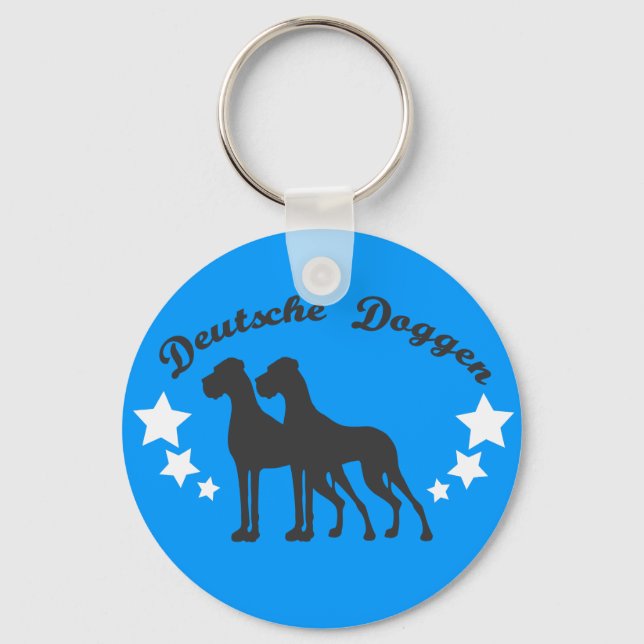 Deutsche Doggen Key Ring (Front)