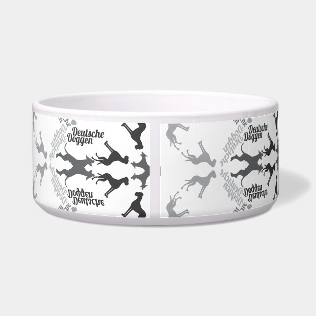 Deutsche Doggen Pet Bowl (Back)