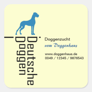 Deutsche Doggen Square Sticker