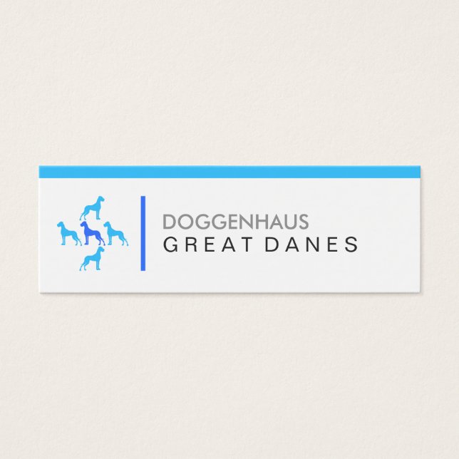 Deutsche Doggen Visitenkarten (Front)