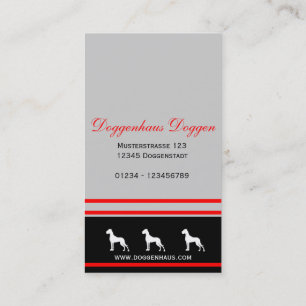 Deutsche Doggen Visitenkarten Business Card