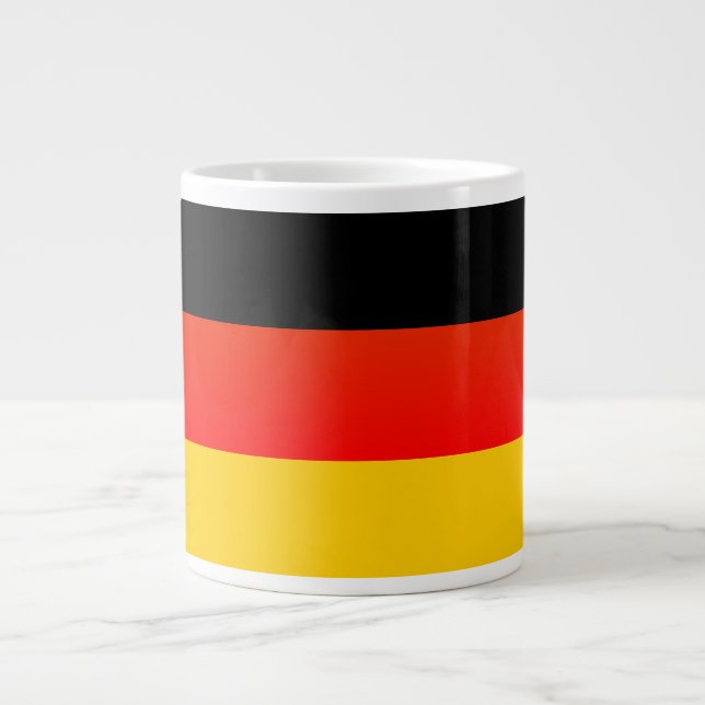 Deutsche Flagge or German Flag Large Coffee Mug (Front)