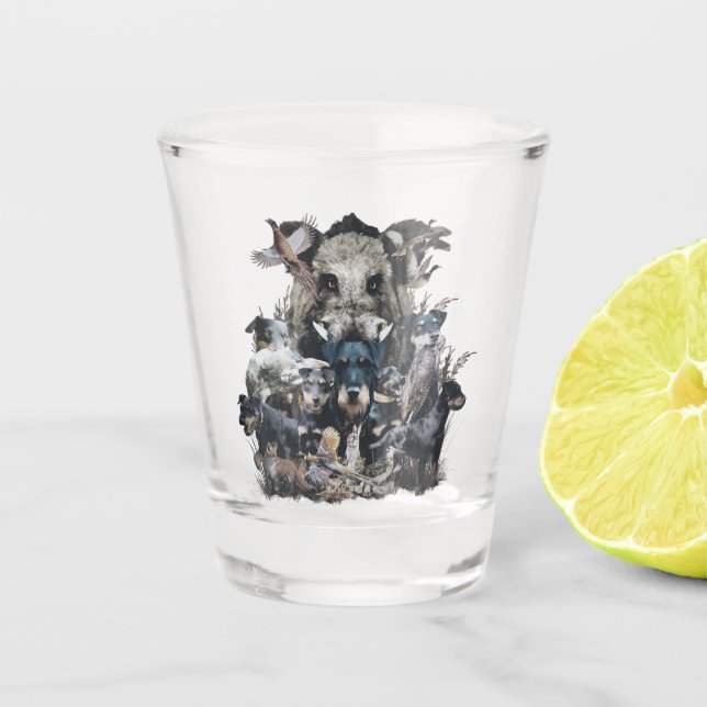 Deutscher Jagdterrier  Shot Glass (Front)
