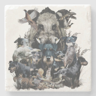 Deutscher Jagdterrier Stone Coaster
