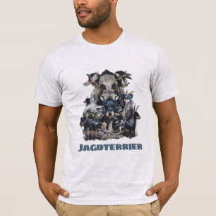 Deutscher Jagdterrier Tapestry Canvas Print Acryli T-Shirt