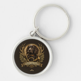 Deutscher Wachtelhund , Hunting Logo Key Ring