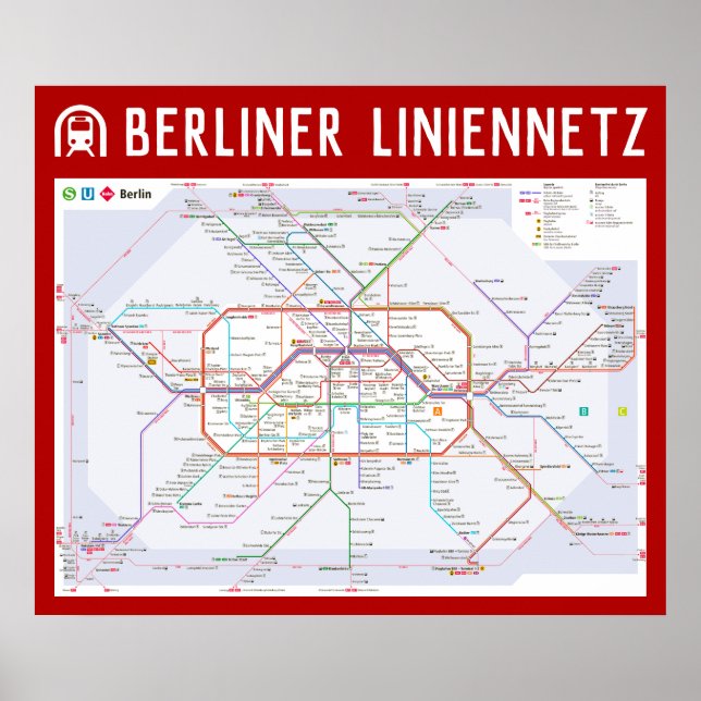 " Deutschland: 2021/heute Berlin - (U/S/Tram) Netz Poster (Front)