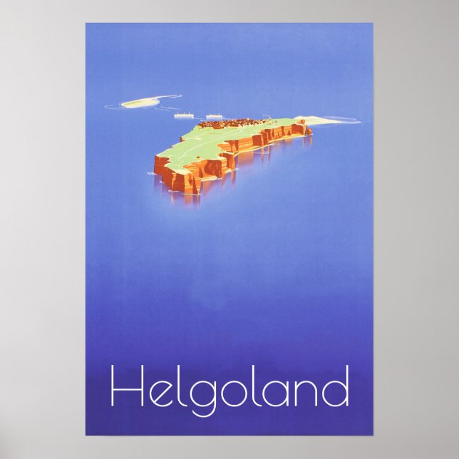 "Deutschland: 2021/heute Nordsee - Helogland Reise Poster (Front)