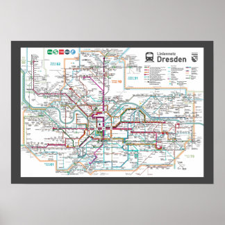 " Deutschland: 2022/heute Dresden - Liniennetz ... Poster