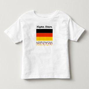 Deutschland and German Flag Personalised Toddler T-Shirt