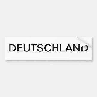 DEUTSCHLAND BUMPER STICKER
