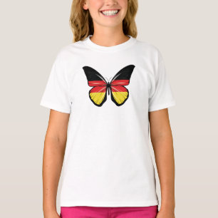 Deutschland Butterfly Flag T-Shirt