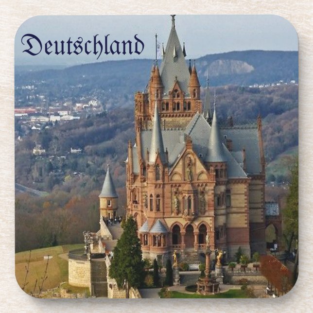 Deutschland Castle Drink Coasters (Front)