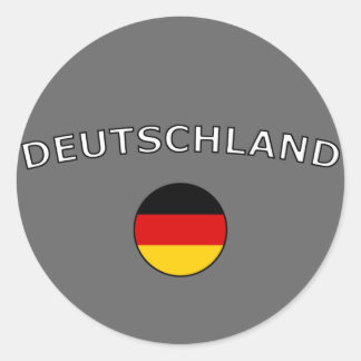 Deutschland Classic Round Sticker
