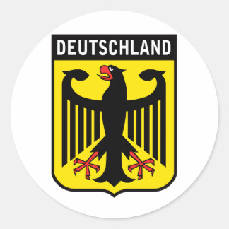 Deutschland Classic Round Sticker