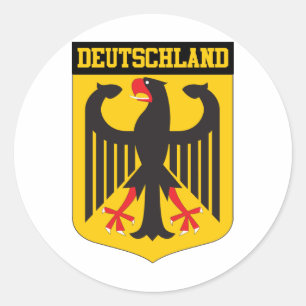 Deutschland Classic Round Sticker