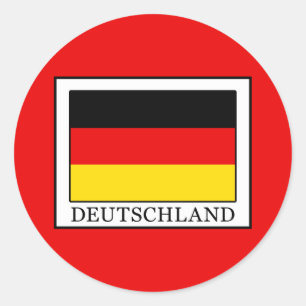 Deutschland Classic Round Sticker