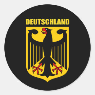 Deutschland Coat of Arms Classic Round Sticker