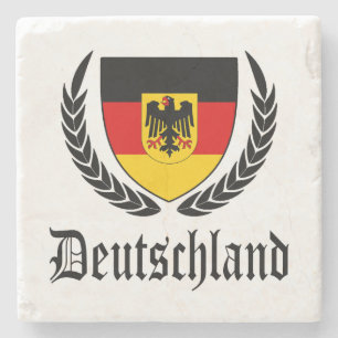 Deutschland Crest Stone Coaster
