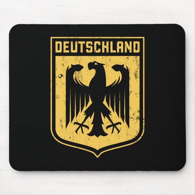 Deutschland Eagle -  German Coat of Arms Mouse Mat (Front)