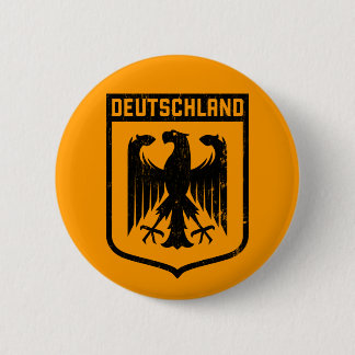 Deutschland Eagle - Germany Coat of Arms 6 Cm Round Badge