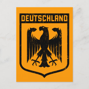Deutschland Eagle -  Germany Coat of Arms Postcard