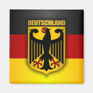 Deutschland Flag and Coat of Arms Magnet