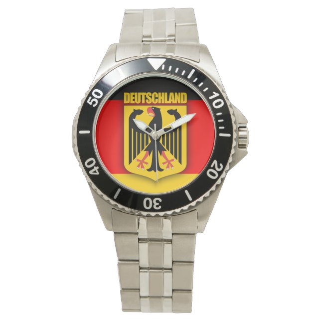Deutschland Flag & Coat of Arms Watch (Front)