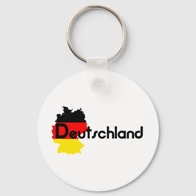 Deutschland flag colours! key ring (Front)