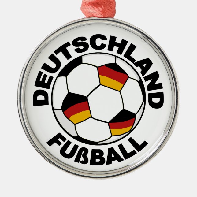 Deutschland  Fußball design Pendant Ornament (Front)