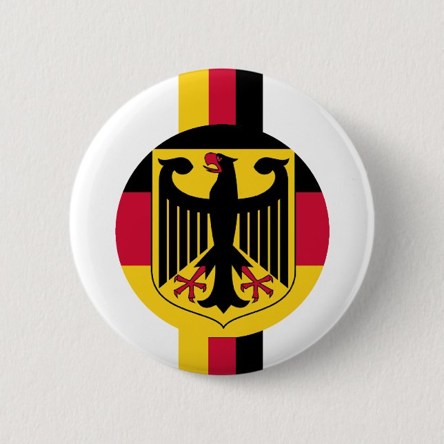Deutschland Fussball Eagle Colours design 6 Cm Round Badge (Front)