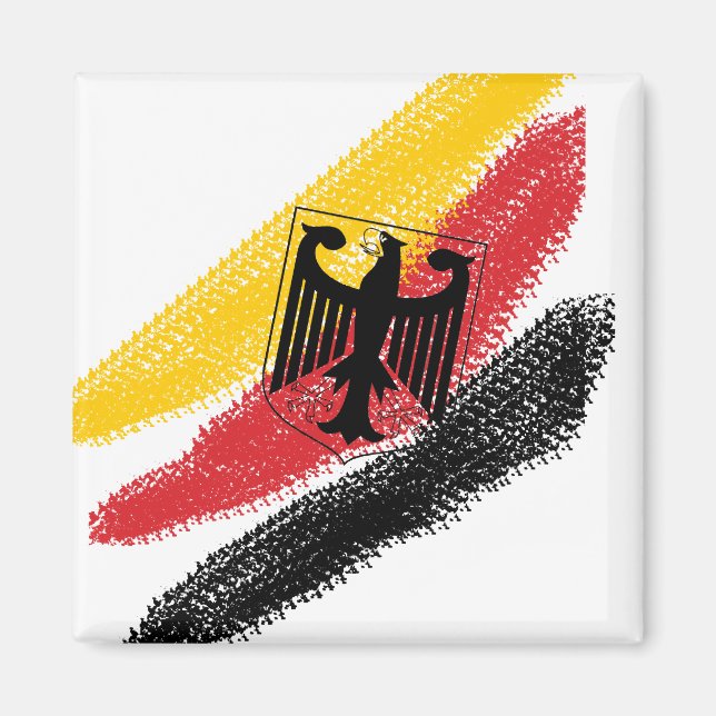 Deutschland Fussball Soccer Eagle Magnet (Front)