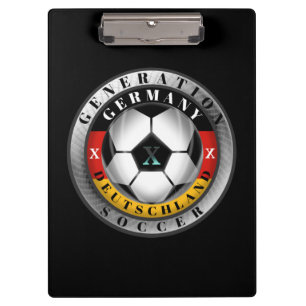 Deutschland Generation X German Soccer Clipboard