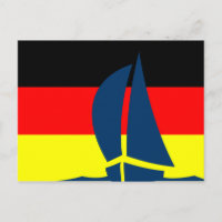 Deutschland German Flag Sailing Boat Nautical