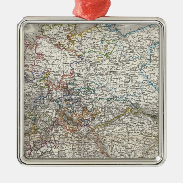 Deutschland - Germany Metal Tree Decoration (Front)