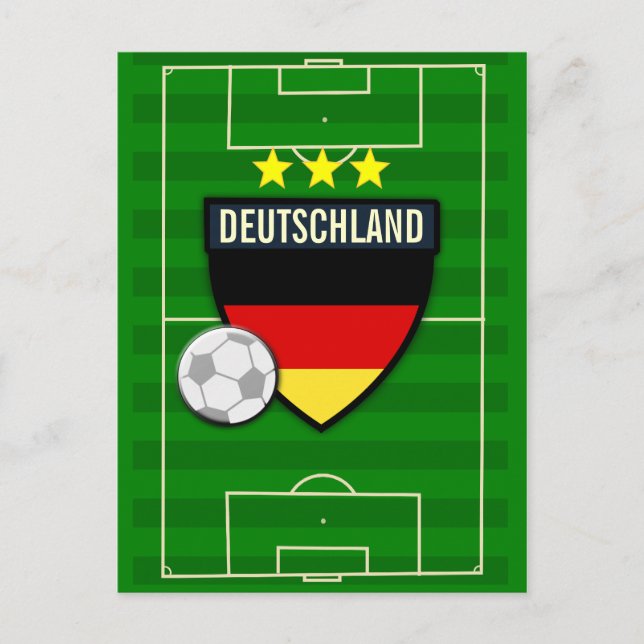 Deutschland Germany Soccer Postcard (Front)