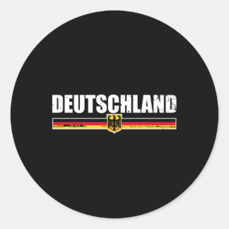 Deutschland Gery Flag Proud Ger Classic Round Sticker
