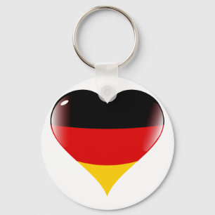 Deutschland heart key ring