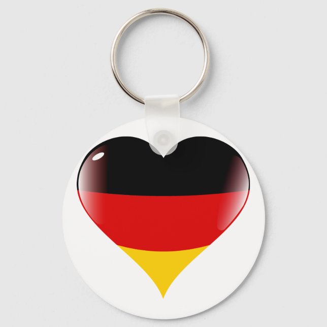Deutschland heart key ring (Front)