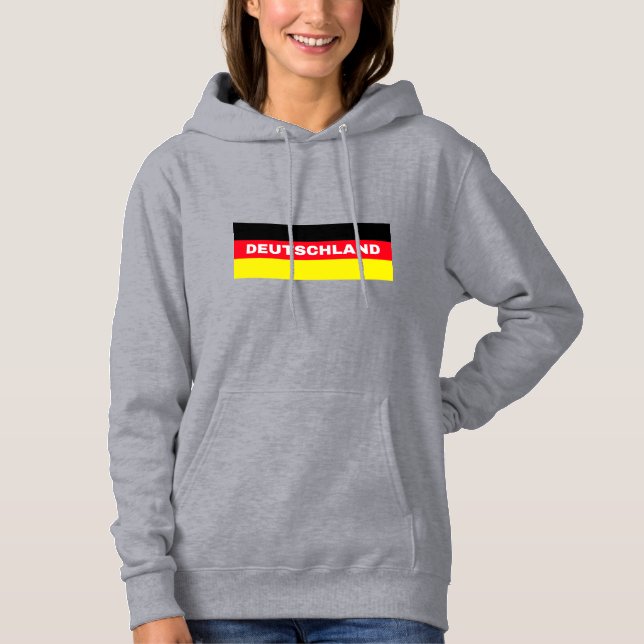 Deutschland in German Flag Colours Hoodie (Front)