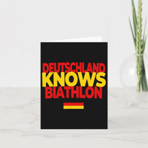 Deutschland Knows Biathlon - Germany Biathlon Card